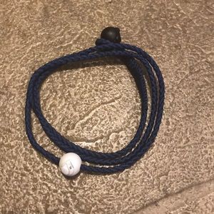Navy blue Lokai wrap bracelet